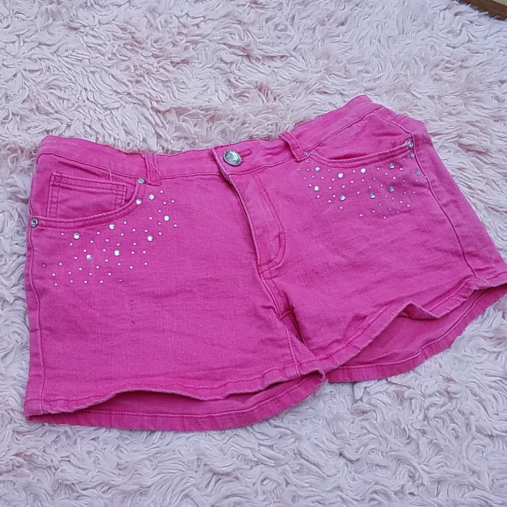 THILL JEAN SHORT PINK AND STONES SIZE 11